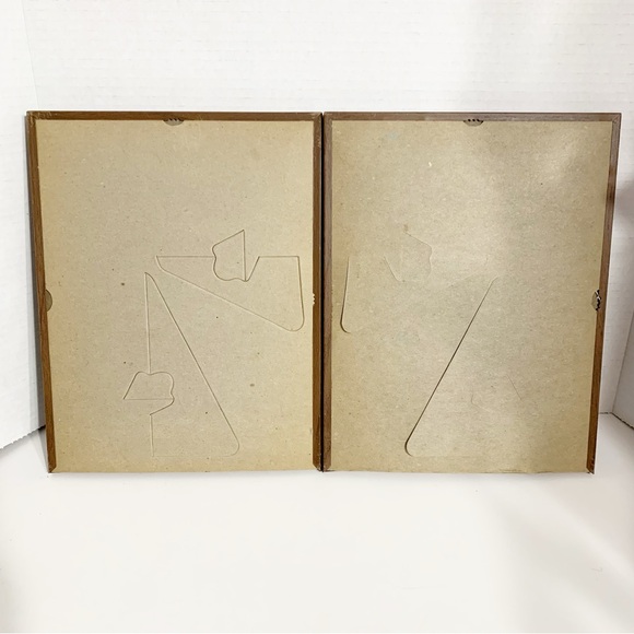 Vintage Handcrafted Set of Two Framed Raggedy Ann Andy Embroidered Walk Hangings - Picture 5 of 5